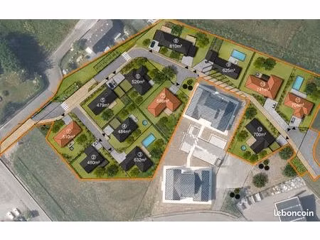 terrain 510 m² bordes