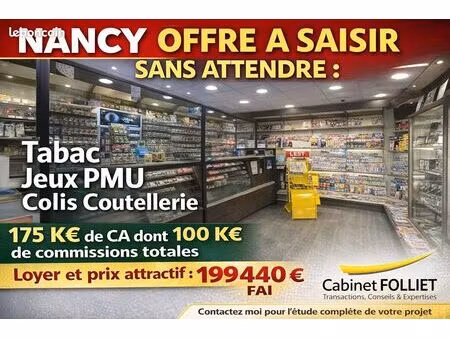 fonds de commerce 45 m² nancy
