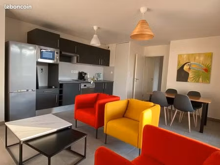meublé 58 m2  3 pièces  proximité sortie 16