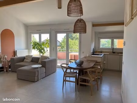 magnifique t3 de 80 m² avec cheminée  garage et grande terrasse
