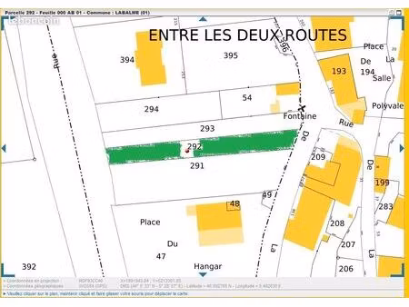 parcelle constructible labalme 450m²