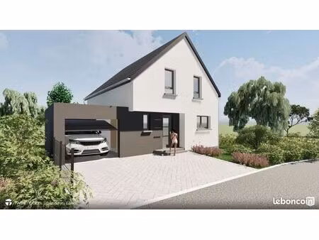 a holtzwihr  sur 7 ares  maison neuve de 102m² habitables