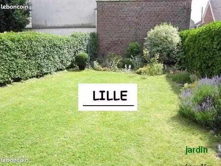 maison lille chu - chr semi indiv garage attenant  jardin  véranda  bon investissement