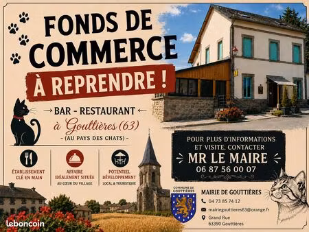 bar restaurant a reprendre