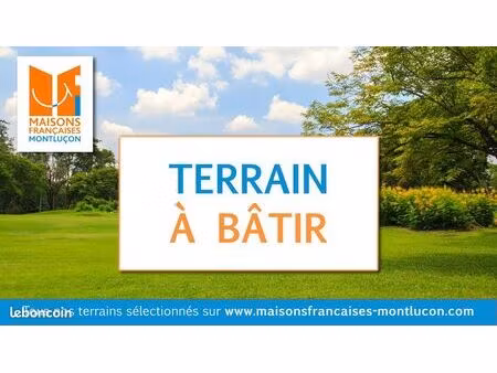 terrain à bâtir de 733 m² à cognat-lyonne (03)