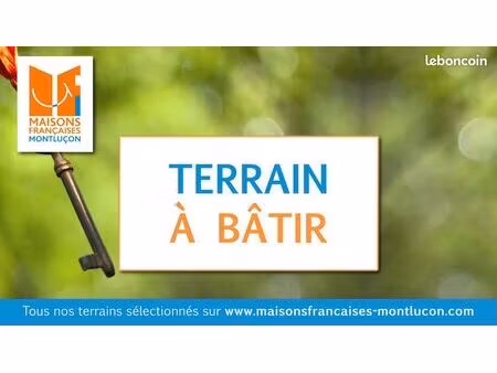 terrain à bâtir de 633 m² à desertines (03)