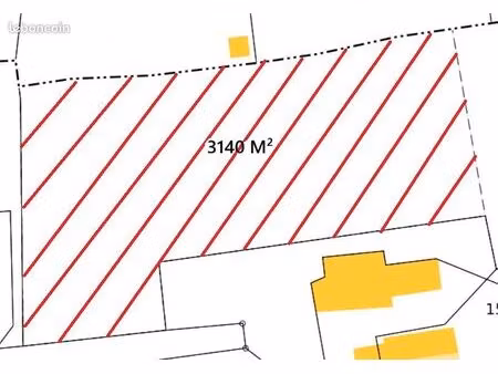 terrain 3140 m² lombron