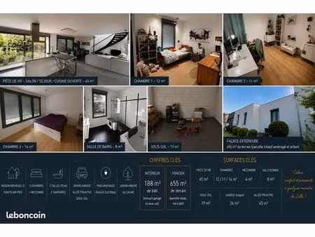 maison individuelle – 140 m² habitables sur terrain de 566 m² – quartier de l’arbrisseau