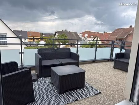 duttlenheim  appartement 5 pièces de 111m2 au sol avec terrasse de 11m2