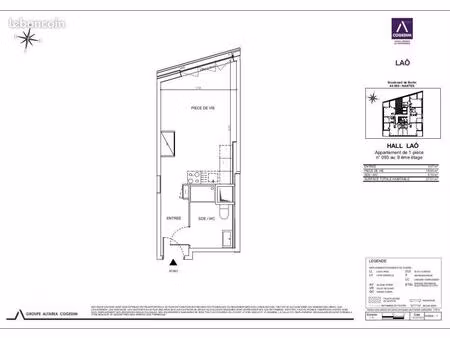 appartement 1 pièce 27 m²