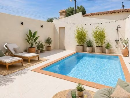 ferme l’ecole - mas rénové 8 pièces 193 m² - jardin  piscine et garage