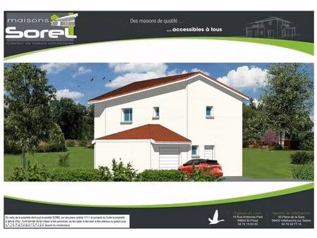 maison 107.4 m² avec terrain à reyrieux (01)