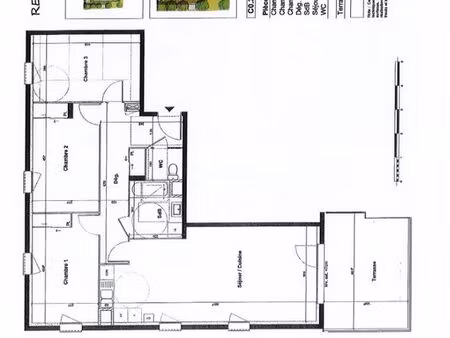 appartement 4 pièces 90 m²