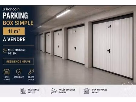 2 boxes simples de 11 m2 à vendre dans une résidence neuve à montrouge