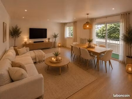 toulon – jonquet appartement traversant de 60 m² – lumineux – sans vis-à-vis – résidence c