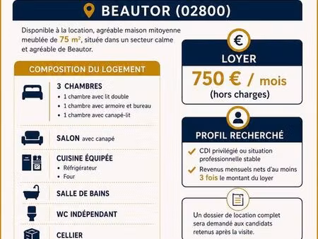 maison meublée à louer