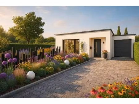 terrain avec maison neuve à vendre