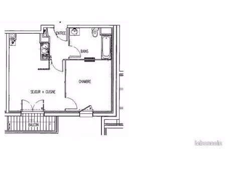 appartement 2 pièces 39 m²