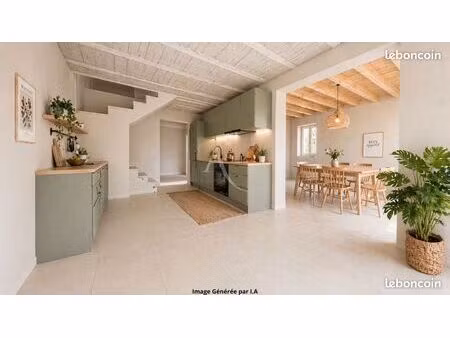 plateau brut de 130 m² avec jardin  terrasse et carport
