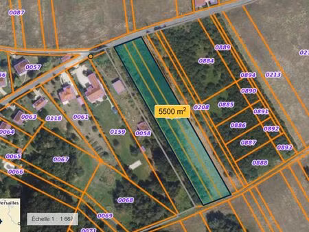 terrain non constructible 5500m²