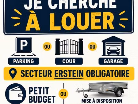 cherche stationnement remorque