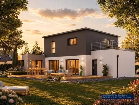 terrain avec maison neuve à vendre