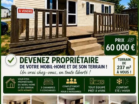 mobilhome avec terrain