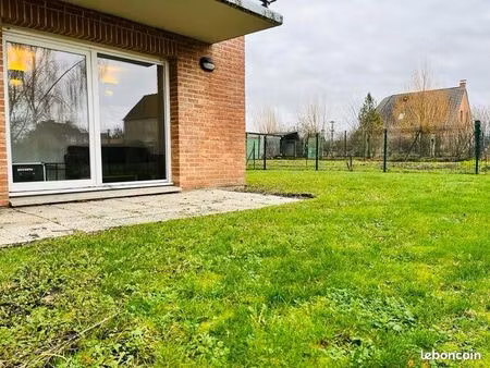 t2 meublé avec jardin et parking – phalempin centre – libre 03/08