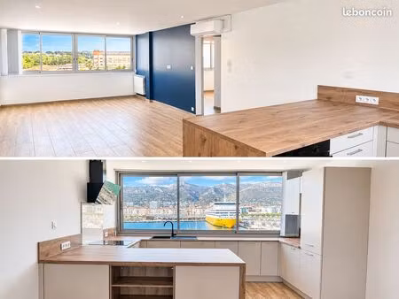 magnifique t3 lumineux 69 m² entièrement refait à neuf – vue mer 2 côtés – ascenseur – gra