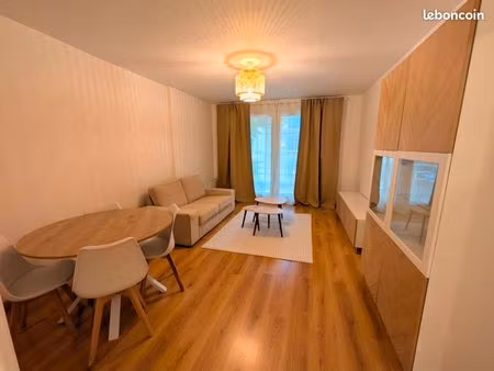 superbe t2 meublé 45m² avec balcon et garage – cœur de loos / proche fac de médecine  chu 