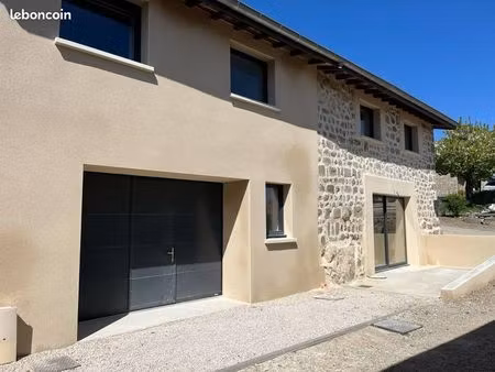 maison en pierre rénovée – 100 m² – garage – vernosc-lès-annonay