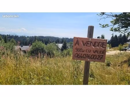 vends terrain à le revard au dessus d'aix les bains. cu validé surface 900 m2