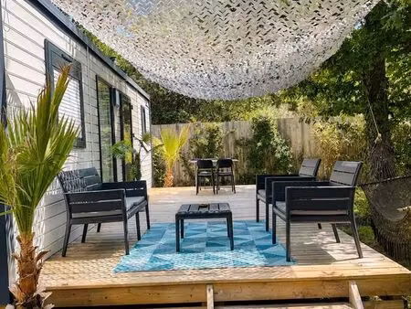 mobil-home 2 chambres meublé à louer – disponible à partir du 1er septembre