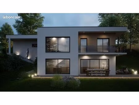 projet de construction d'une maison moderne de 148 m² avec terrain à publier (74)