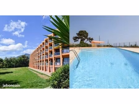 studio sainte lucie de moriani  piscine  borde de mer
