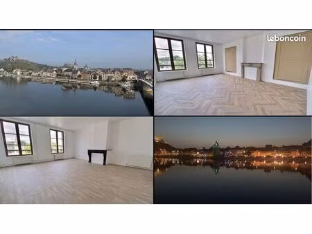 givet centre – t2 lumineux et rénové de 74 m² – 540 cc