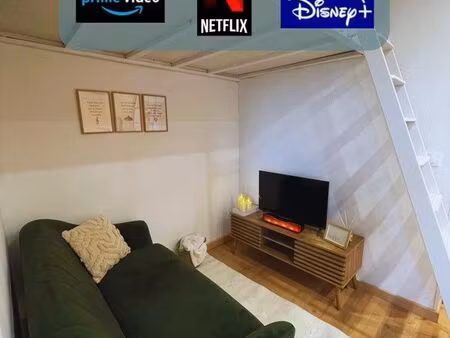 studio meublé mezzanine  parking  lave-vaisselle  lave-linge  netflix… inclus