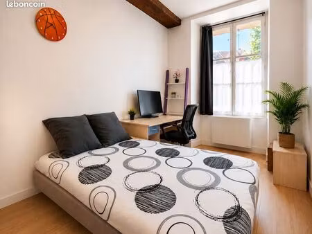 chambre meublée dans un appartement équipé