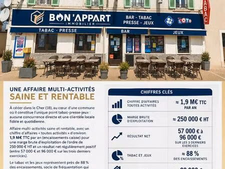 bar  fonds de commerce  jeux  presse  tabac jouet sur l aubois