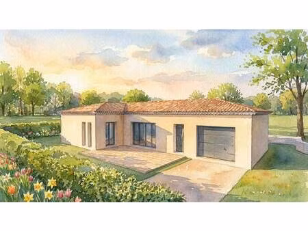 terrain avec maison neuve à vendre
