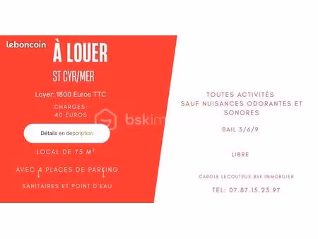 local commercial 75 m²
