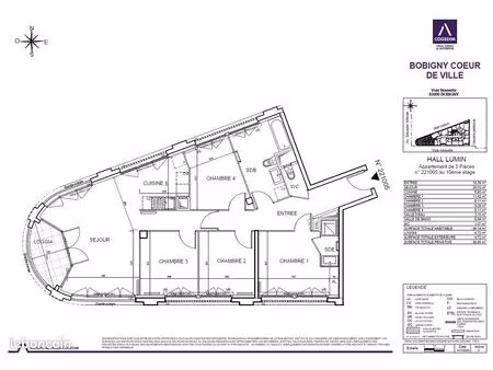 appartement 5 pièces 94 m²