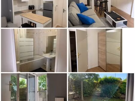 appartement meublé de 36 m² en rez-de-jardin (sans aucun vis-à-vis) situé dans une résiden