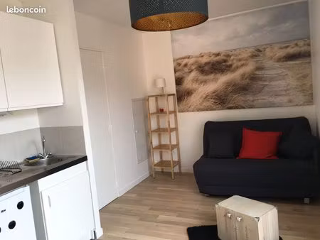 studio meublé 20m² saint ouen + cave 7 m²