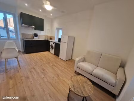 appartement meublé 27 m² – entièrement rénové – quartier saint-roch – disponible le 20 aoû