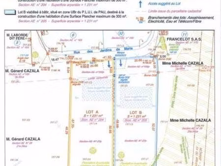 terrain constructible viabilisé à vendre