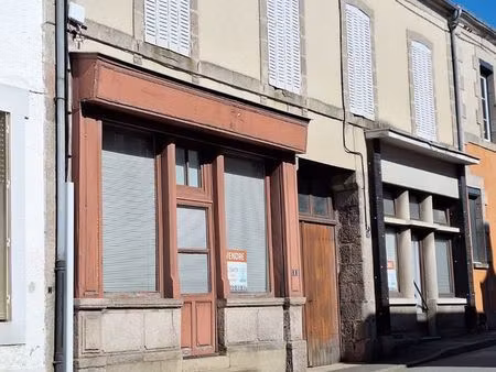 vente immeuble coeur de boussac (creuse) dans un environnement paisible et ressourcant
