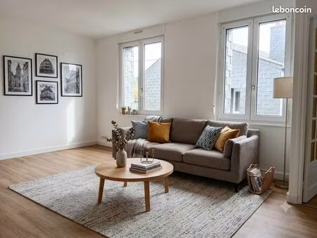 t3 lumineux de 63 m² état neuf – quartier robien (gare à pied)