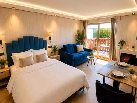 splendide studio avec balcon au cœur de trouville