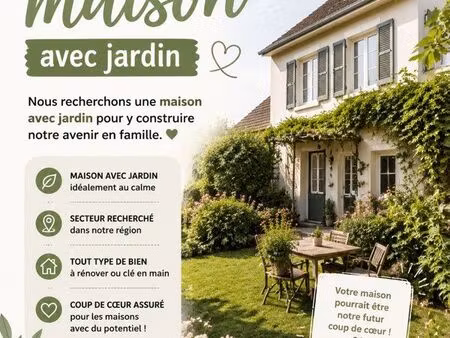 recherche maison avec jardin alentour potigny/falaise